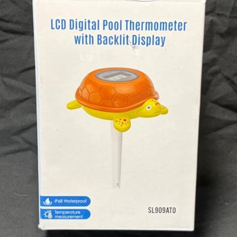 🚨 Turtle Floating Solar Pool, Hot Tub, Spa Thermometer Backlit Screen Digital